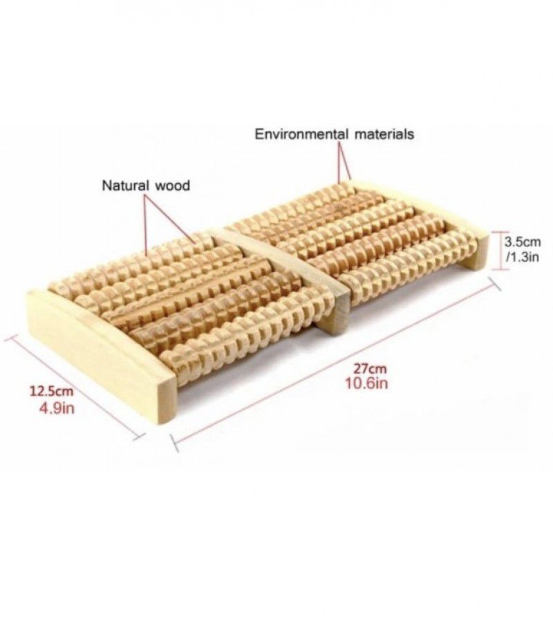 Messager Roller Stress Relief Wooden Roller Foot Messager