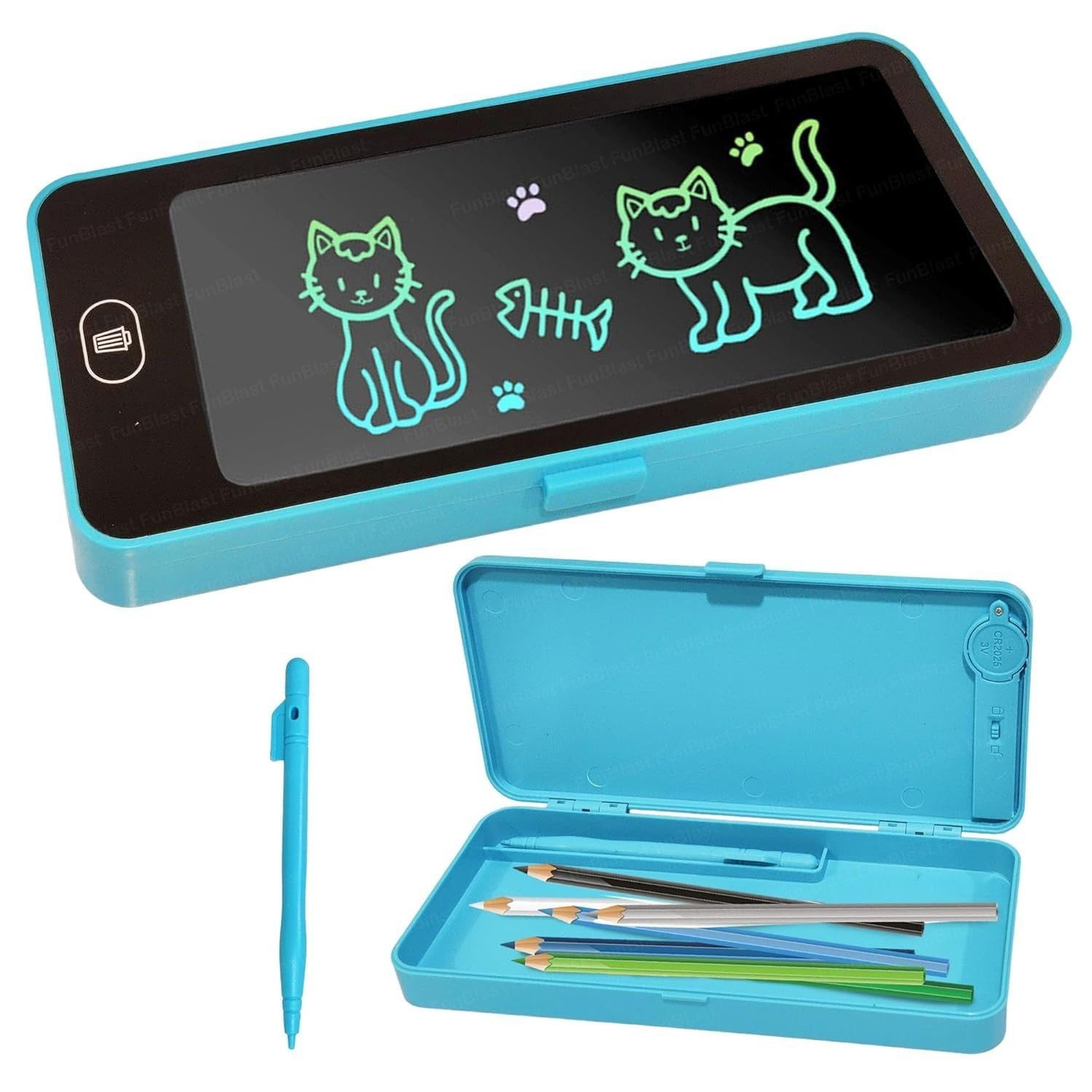 Kids Writing Tablet with Pencil Box