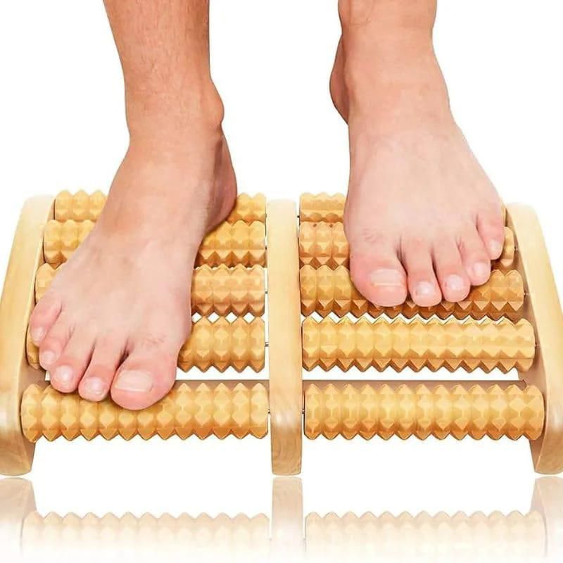 Messager Roller Stress Relief Wooden Roller Foot Messager