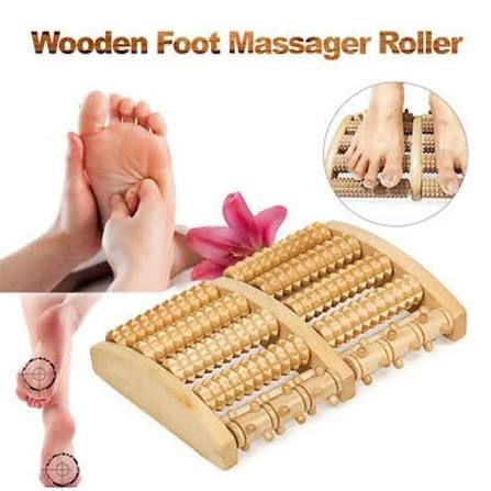 Messager Roller Stress Relief Wooden Roller Foot Messager