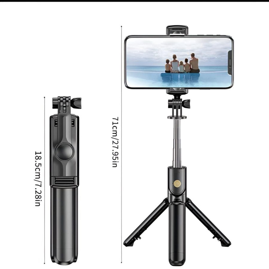 R1s Bluetooth Selfie Stick Tripod with Remote | 360°