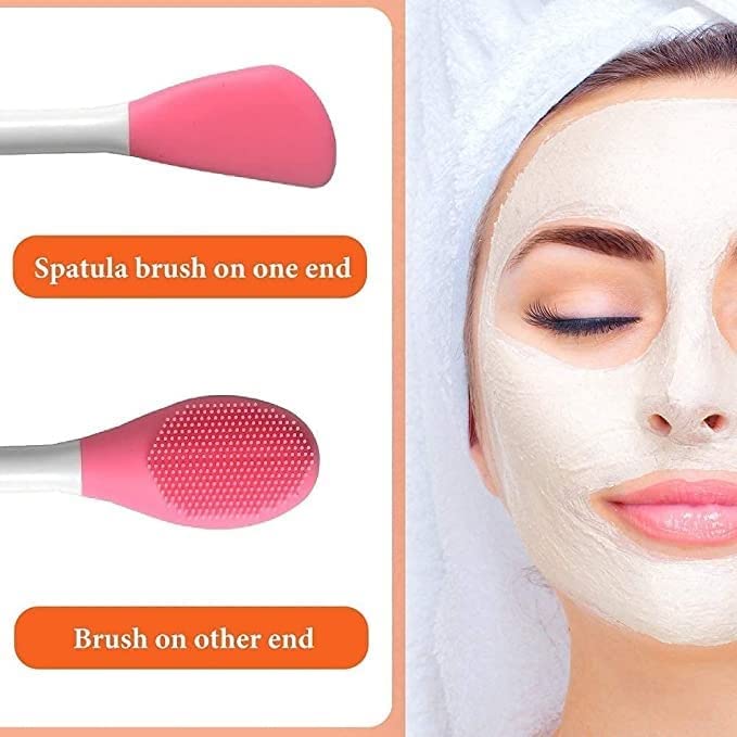 Double Ended Silicone Face Mask & Cleansing Brush