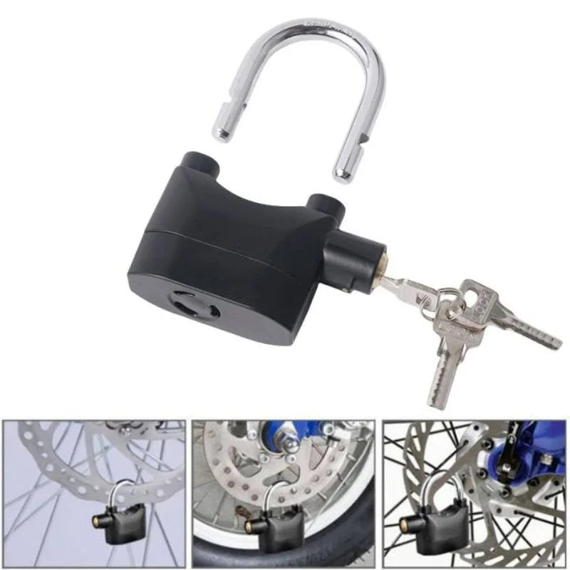 High-Security Gembok Alarm Lock - Waterproof Siren