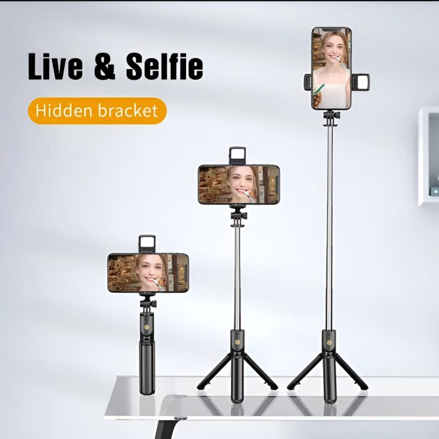 R1s Bluetooth Selfie Stick Tripod with Remote | 360°
