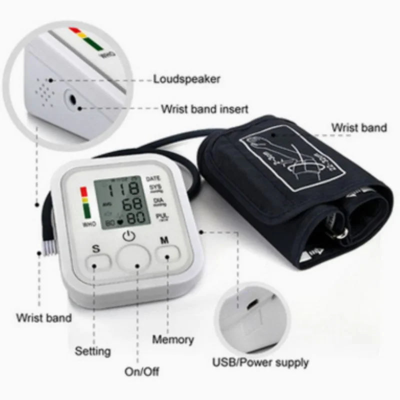 Digital Blood Pressure Monitor Upper Arm Automatic BP