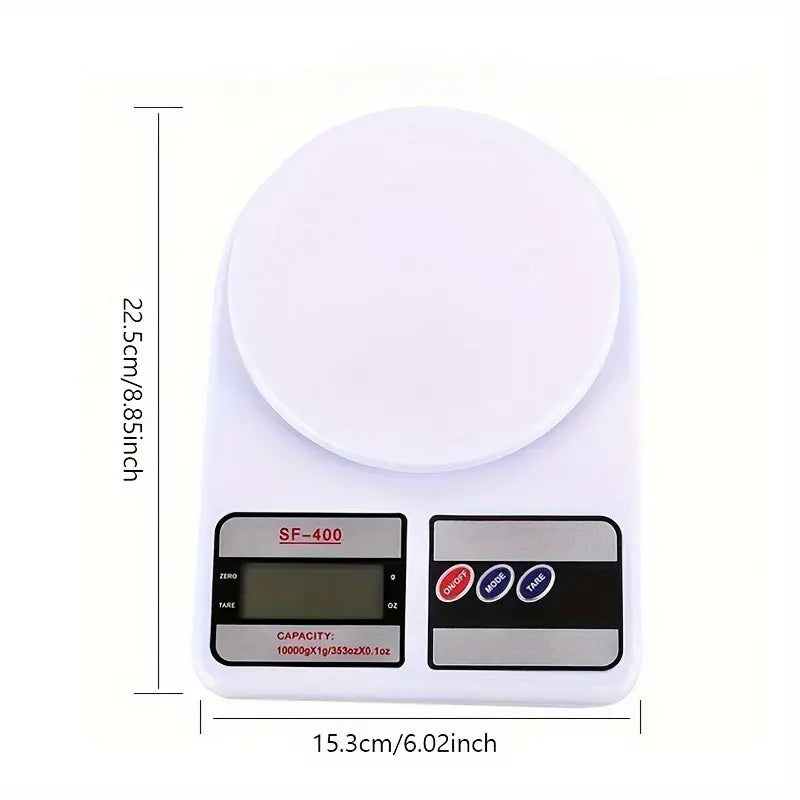 Digital Kitchen Weighing Scale  10kg Capacity  High-Precision LCD with Tare Function