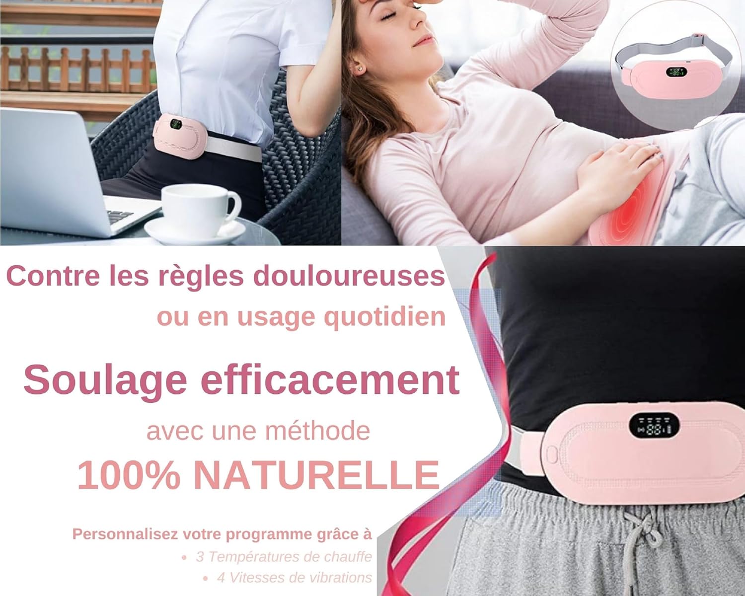 Digital Period Heating Pad & Vibrating Belt