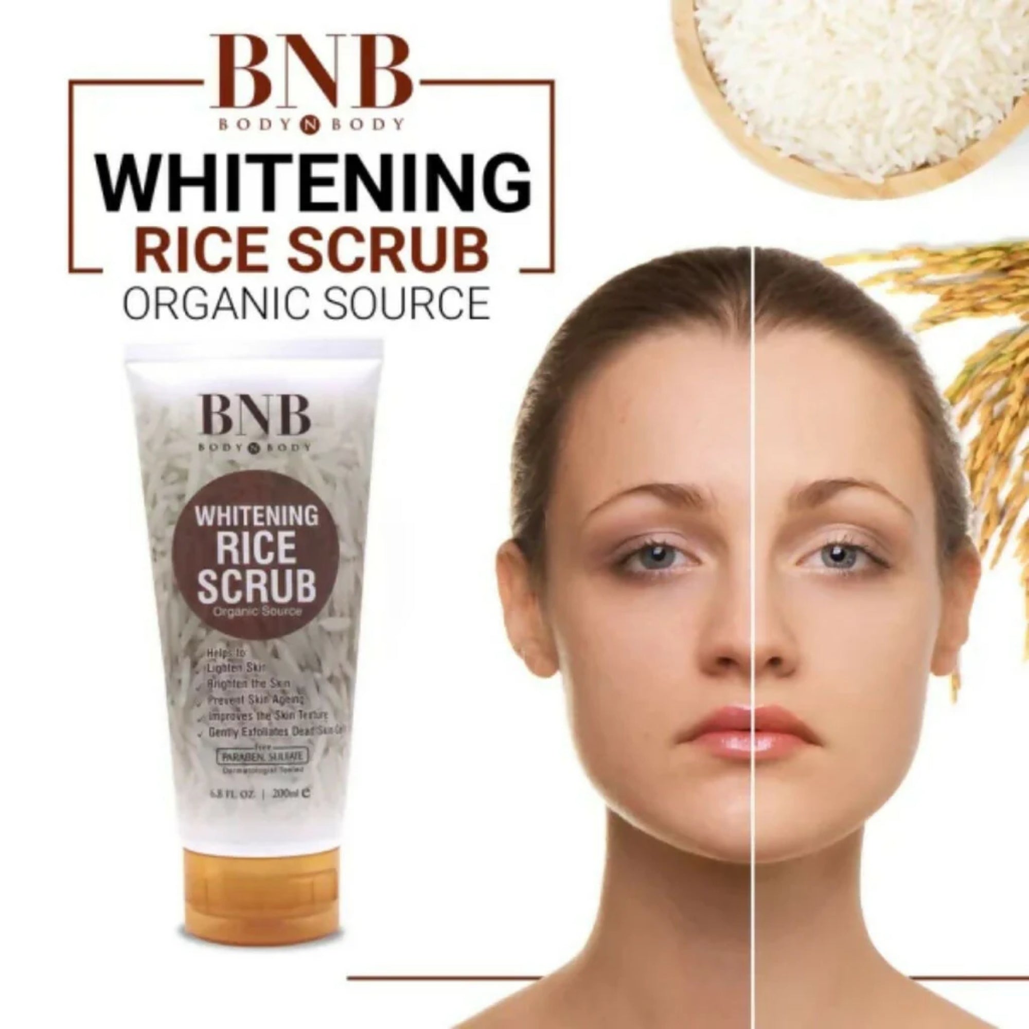 BNB Rice Extract Bright & Glow Facial Kit