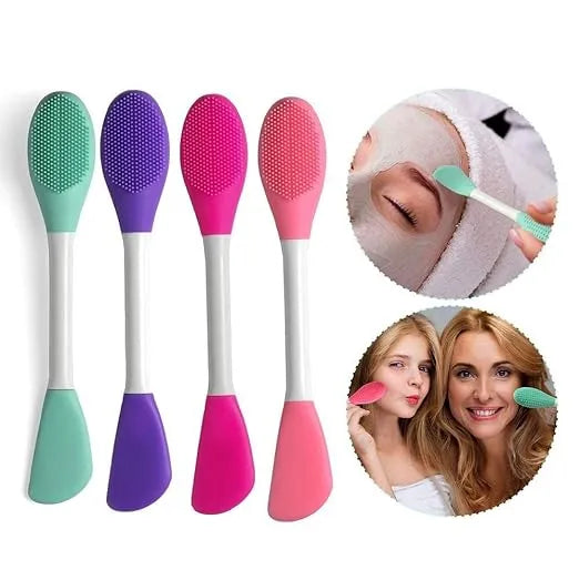 Double Ended Silicone Face Mask & Cleansing Brush