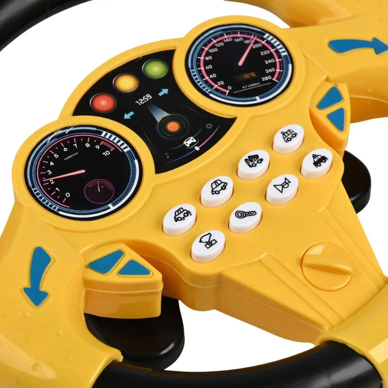 Toy Steering Wheel with Sound Effects for Kids