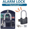 High-Security Gembok Alarm Lock - Waterproof Siren