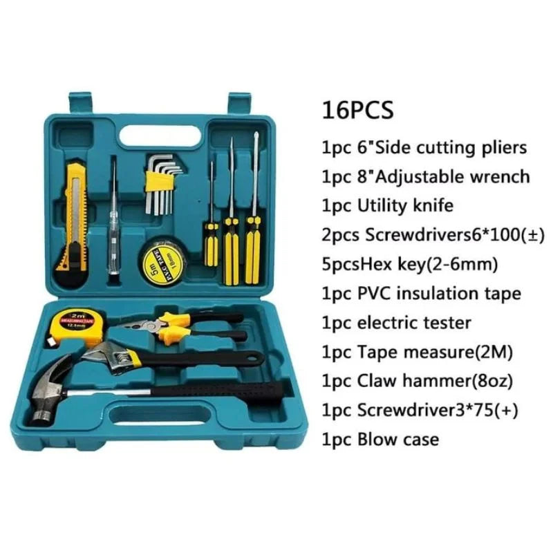 12-in-1 Home Tool Kit  Multi-Purpose Household Repair Tool Set