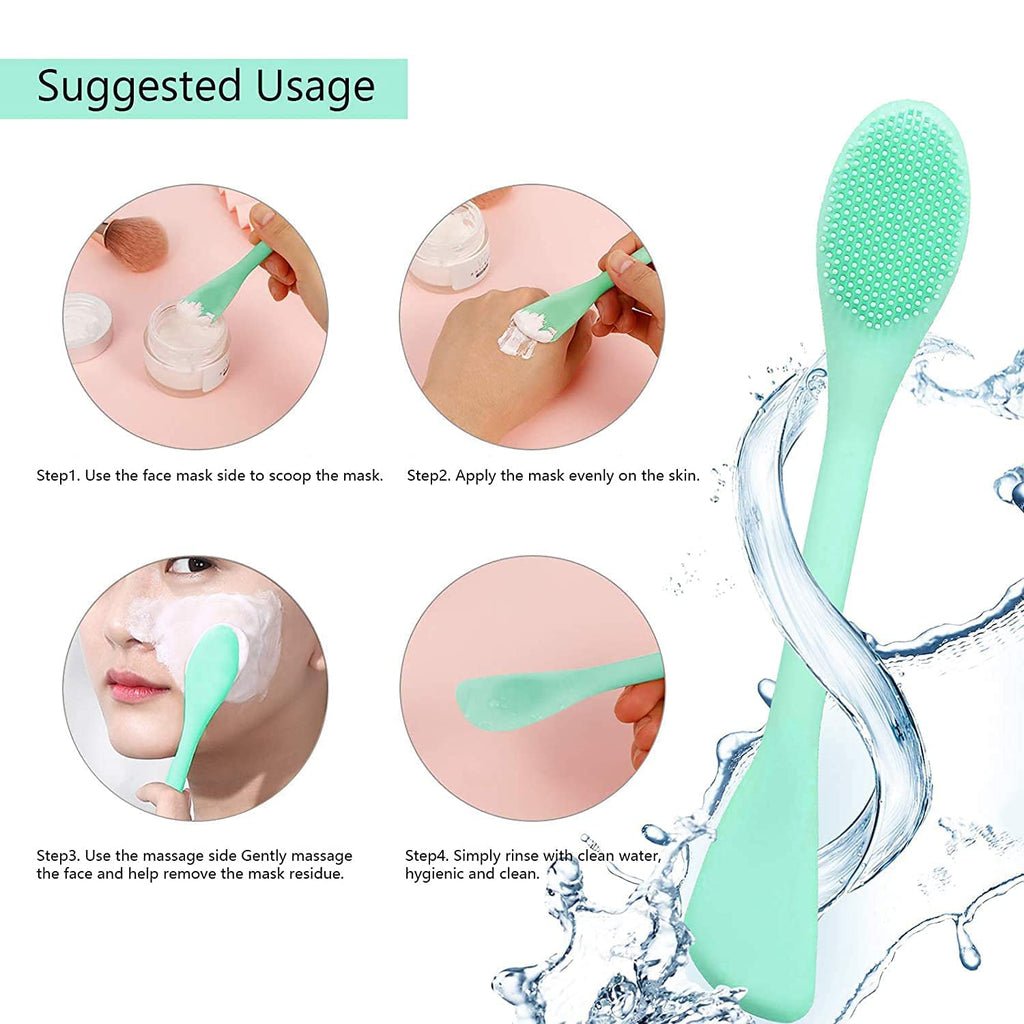 Double Ended Silicone Face Mask & Cleansing Brush