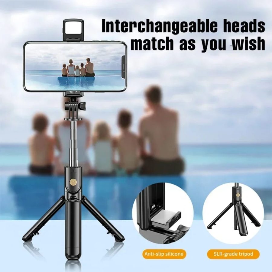 R1s Bluetooth Selfie Stick Tripod with Remote | 360°
